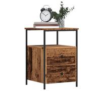 LAPOOH Table de Chevet Vieux Bois 40x30x40 cm Bois d'ingénierie,Table De Chevet,Table De Nuit,Chevet De Lit