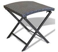 LAPOOH Tabouret Pliable Résine tressée Noir,Chaise De Bar,Chaise Bar Cuisine