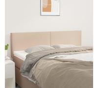 LAPOOH Têtes de lit 2 pcs Cappuccino 72x5x78/88 cm Similicuir,Tete de lit capitonnée,tête de lit à Poser au Sol