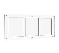 LAPOOH Titulaire de la Carte Acrylique ¨¤ Trois Cadres Pr¨¦Sentoir de Carte Transparent Magn¨¦Tique 35PT Brique de Carte Universelle pour Le Stockage de Cartes Rares