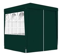 LAPOOH Tonnelle professionnelle pour fêtes murales, Pergola Jardin extérieur, Tonnelle pour terrasse Tonnelle de jardin extérieur Vert 90 g/m² 2 x 2 m