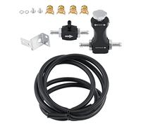 LAPOOH Valve Turbo Bilatérale Réglable, Kit de Contrôleur de Suralimentation, Universel pour Voiture, Augmente la Pression du Turbo, fabriqué en Aluminium Billette avec Finition