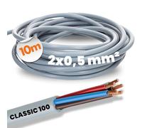 Lapp 00100004 Olflex Classic 100 Câble de commande 2 x 0,5 mm² sans conducteur de protection vert/jaune I 2 fils I Câble PVC Code couleur 2 brins