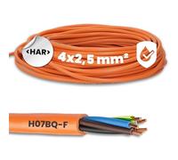 Lapp 00136323 ÖLFLEX 550 P / H07BQ-F 4 x 2,5 mm² - Câble de raccordement avec conducteur de protection - Pour machines de construction, appareils électriques portatifs et techniques agricoles - 10 m -