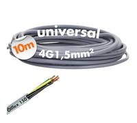 Lapp 0015304 Ölflex 150 Câble de Commande 4G1,5 mm² 16 AWG - Ignifuge | Fil de câblage 4 fils, marquage UL, résistant à l'huile et aux produits chimiques, gaine PVC, 10m, pour génie mécanique