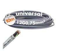 Lapp 0015612 Ölflex 150 Câble de commande 12 G0,75 mm² 19 AWG I Blindé avec conducteur de protection I Câble de commande 12 fils I Marquage UL I Résistant aux produits chimiques et à l'huile I Câble