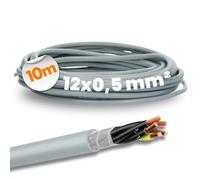 Lapp 0026105 ÖLFLEX CLASSIC FD 810 Câble de commande 12 x 0,5 mm² Gris avec conducteur de protection vert/jaune I Câble de chaîne de remorquage très flexible I Câble PVC pour chaîne de remorquage