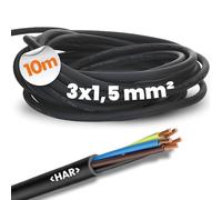 Lapp Kabel Câble en caoutchouc H07RN-F 3G1,5 mm² avec conducteur de protection vert-jaune 10 m