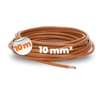 Lapp 10m Câble H07V-K 10 mm² Brun - Fil de Câblage Souple Monoconducteur