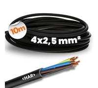 Lapp 16002123 H05RR-F - 4 x 2,5 mm² - Câble en caoutchouc flexible avec conducteur de protection - Câble fin en caoutchouc pour l'intérieur - Pour appareils domestiques et portatifs - Robuste - Câble