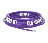 Lapp 4160107 Fil de Câblage Multi-Standard SC 2.1, 1 x 0.50 mm², Violet | Câble monoconducteur souple pour armoires électriques, homologué UL/CSA/HAR, isolation PVC, bobine de 100 m de fil violet