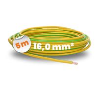 Lapp 4520006 H07V-K 16,0 mm² Vert/jaune I Câble de terre I Conducteur de protection 16 mm² I Câble de câblage flexible I Fil simple en PVC I Toron I Câblage