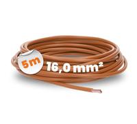 Lapp 4520036 H07V-K 16,0 mm² - Câble de câblage flexible - En PVC - Toron 16 mm² - 5 m - Marron