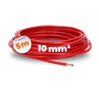Lapp 4520045 Fil de Câblage H07V-K 10 mm² - Câble Souple PVC Rouge, 5m
