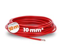 Lapp 4520045 H07V-K 10 mm² Rouge I Câble de câblage I Câble flexible I Fil simple en PVC I Toron 10 mm² I Câblage