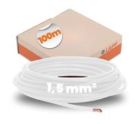 H07VK 1,5WS-100 - Fil électrique H07V-K, 1,5 mm², 100 m, blanc