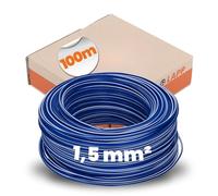 Lapp 4520921 PVC Ligne à fil unique H07V-K 1,5 mm² bleu foncé-blanc bicolore 100m
