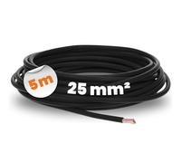 Lapp 4521011 Fil de Câblage H07V-K 25 mm² Noir - Câble Flexible PVC | Toron en cuivre nu pour systèmes de commutation et distribution en pièces sèches. Conducteur classe 5 selon IEC 60228.