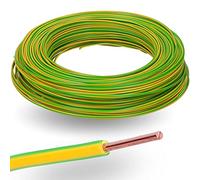 Lapp 4527001 H07V-U Câble conducteur en PVC 1,5 mm² 100 m I rigide monofil I Fil simple 1,5 mm² Câble vert/jaune