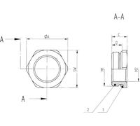 LAPP 52101975 avec joint torique M40 M32 laiton 10 pc(s)
