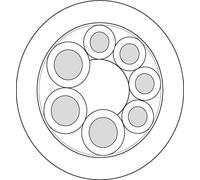 LAPP 7038882/100 Câble capteurs/actionneurs UNITRONIC® SENSOR 3 x 1 mm² + 16 x 0.5 mm² noir 100 m