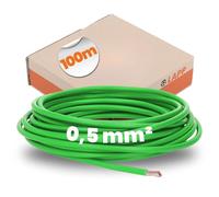 Lapp Câble de Câblage H05V-K 4510121, 1 x 0,50 mm², Vert, 100 m | Fil unipolaire flexible avec marquage HAR pour câblage interne d'appareils et installations de signalisation en tubes.