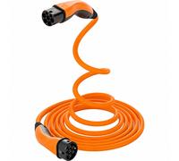 Lapp Mobility Helix Câble de Recharge 5m Type 2 11 KW/Auto-rétractable / 20 A / 3 Phases/Câble de Recharge pour Voiture électrique/Mode 3