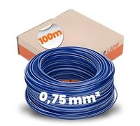 Lapp Kabel Câble en PVC H05V-K 1 x 0,75 mm² – 100 m Bleu foncé/blanc
