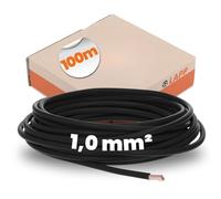 H05VK 1,0SW-100 - Toron, 1.00 mm², noir Copper Strand Bare, Fine-Fil PVC