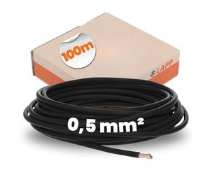 Lapp H05V-K 1x0,5 Fil de Câblage Souple - Gaine PVC Noir - 100m