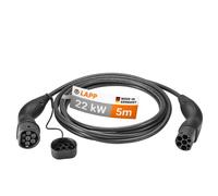 LAPP MOBILITY 22KW Cable Recharge Voiture Electrique 5m Type 2 Cable Charge Voiture - IP55 Résistant à l'eau Cable Type 2 22KW 32a - Câble Recharge Type 2 Mode 3 - Noir - Fabriqué en Allemagne