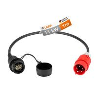 LAPP MOBILITY Adaptateur de Charge CEE / 11kW / 16 A/triphasé/pour Une Charge Simple à la Maison ou en déplacement, Noir
