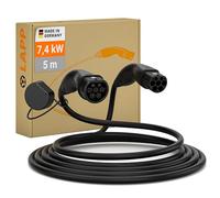 LAPP MOBILITY Helix Câble de recharge 5m type 2 7,4 kW/auto-enrouleur / 32 A/monophasé/Câble de recharge pour voiture électrique/Mode 3