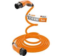 LAPP MOBILITY HELIX Câble de recharge confort type 2, jusqu'à 7,4 kW, 5 m, orange