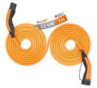 Lapp Mobility Câble de charge Helix Type 2 22 kW auto-enroulable 32 A 3 phases Mode 3 7 m Orange