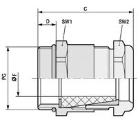 LAPP SKINDICHT® SHV PG 13,5/9/9 52010650 laiton laiton 25 pc(s)