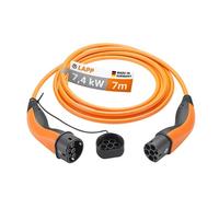Lapp Mobility Câble de recharge 61791 Type 2 7,4 kW 32 A monophasé 7 m Orange Made in Germany