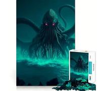 l'appel de Cthulhu Puzzle de 1000 pièces pour Adolescents Puzzle Wise Think Toy Jeu Simple et Amusant Découpe précise Choix du Père Noël Vœux 50x75cm