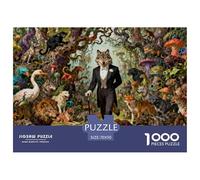 l'appel de la Nature avec des Loups polis Puzzle en Bois Imperméable Puzzles De 1000 Pièces pour Adultes Cadeaux Coloré De Décoration pour La Maison