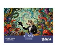 l'appel de la Nature avec des Loups polis Puzzle en Bois Imperméable Puzzles De 1000 Pièces pour Adultes Cadeaux Défi Et Casse-tête De Décoration pour La Maison