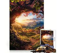 l'appel du Château Puzzle de 1000 pièces pour Adolescents Jouet cognitif et de Loisirs Doux Assemblage de Motifs Pièce d'art 38x26cm