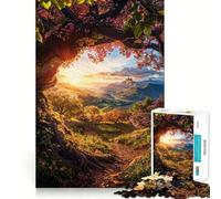 l'appel du Château Puzzle de 1000 pièces pour Adolescents Jouet cognitif et de Loisirs Doux Assemblage de Motifs Pièce d'art 38x26cm