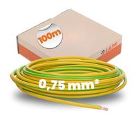 Lapp Kabel Fil de câblage H05V-K 4510002 1 x 0,75 mm² Vert-jaune 100 m