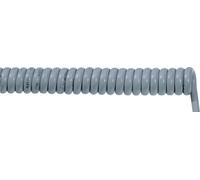 LappKabel 73220323 Câble spiralé UNITRONIC® SPIRAL LiF2Y11Y 400 mm/ 1600 mm 6 x 0.14 mm² gris1 pc(s)