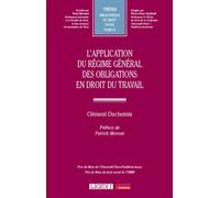 L'application du régime général des obligations en droit du travail - Clément Duchemin - Lgdj - broché - Etude