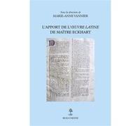 L'apport De L'oeuvre Latine De Maître Eckhart