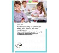 L'appréciation Par Simulation Pour Sélectionner Les Futurs Enseignants