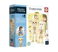Educa- Aprender ES Divertido: El Cuerpo Humano Apprendre est Amusant pour Le Corps Humain. Jeu éducatif pour Enfant. À partir de 4 Ans. 18701, Assorti, único