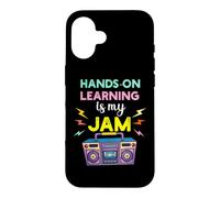 L'apprentissage Pratique est ma Jam rétro des années 80 pour Les Enseignants et Les étudiants Coque pour iPhone 16
