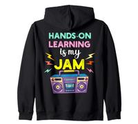 L'apprentissage Pratique est ma Jam rétro des années 80 pour Les Enseignants et Les étudiants Sweat à Capuche